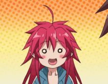 a cartoon character with red hair and a surprised expression on her face