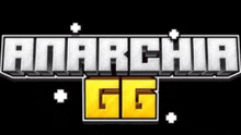 a logo for anarchia gg is shown on a dark background