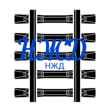 a black and white drawing of train tracks with the word hxcd in blue letters