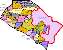 a map of the badhalis county showing the various areas