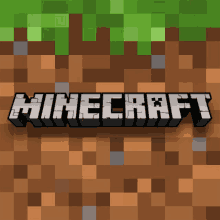 a picture of a game called minecraft with a green background