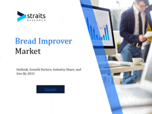 a brochure for bread improver market by straits research