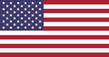 a red white and blue flag with white stars