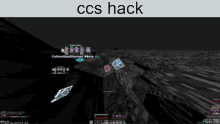 a screenshot of a video game with the words " ccs hack " above it