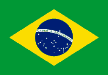 a green and yellow flag with ordem e progresso on it