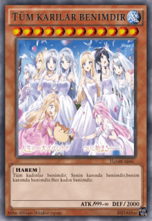 a card with a picture of a group of girls on it