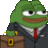 a green frog wearing a suit and tie is holding a briefcase .