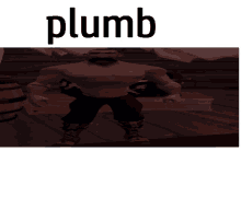 a picture of a man with a beard and the word plumb above him