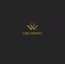 a logo for a company called libe esports with a black background