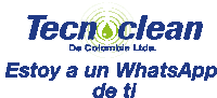 a logo for tecnoclean de colombia ltda.