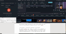 a screenshot of a video editing program with a microphone in the middle