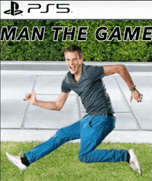 a ps5 game called man the game has a man jumping in the air