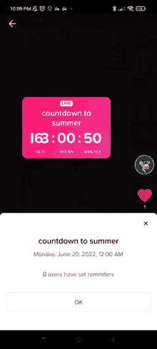 a countdown to summer app on a phone