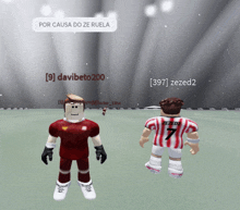 a soccer player with the number 7 on his jersey is standing next to another player