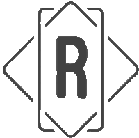 the letter r is in a square with arrows around it