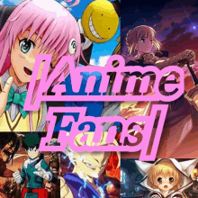 a collage of anime characters with the title anime fans