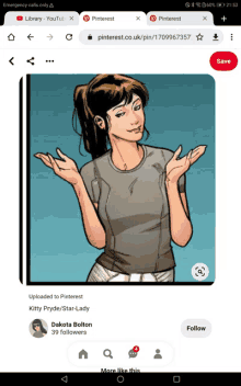 a drawing of a woman with her hands outstretched on pinterest