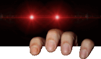 a close up of a person 's fingers against a black background