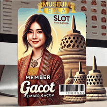 a card that says member gacot member gacor