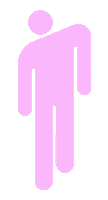 a pink billie eilish logo with a white background .