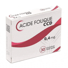 a box of acide folique ccd contains 30 pills