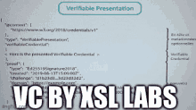 a computer screen with the words vc by xsllabs at the top