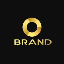 a logo for a company called brand with a gold circle