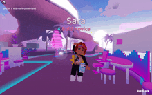 a girl in a video game named sara