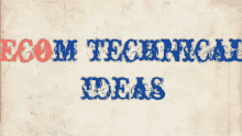 a sign that says become technical ideas on it