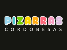 a black background with pizarras cordobesas written on it