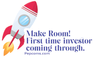 a rocket with the words make room first time investor coming through written below it