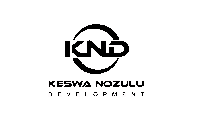 a logo for knd development is shown on a white background