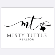 a logo for a real estate agent called misty tittle realtor .