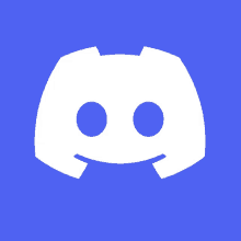 a blue background with a white discord logo