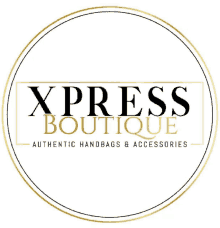 the logo for xpress boutique authentic handbags and accessories .