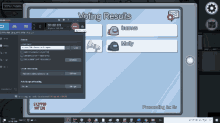 among us game showing the voting results with humus and molly