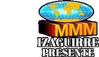 a logo for izguirre presente shows a globe