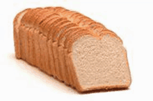 a loaf of bread with a slice taken out of it .