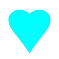 a blue heart on a white background