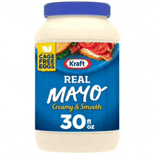 a jar of kraft real mayo creamy & smooth 30 fl oz