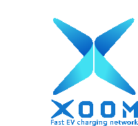 a logo for a fast ev charging network called x00m