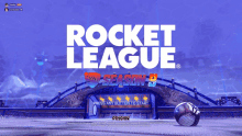 a rocket league game is being played