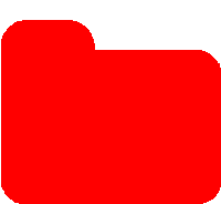 a red folder icon is shown on a white background