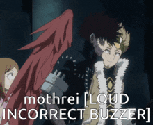 mothrei loud incorrect buzzer is written on a picture