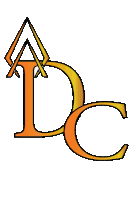 a logo for a company called dc with an arrow