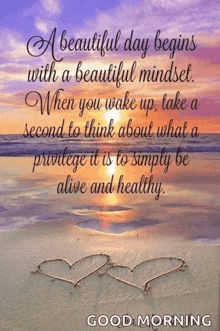 a beautiful day begins with a beautiful mindset when you wake up