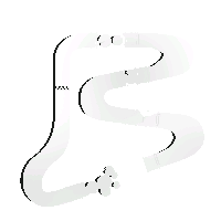 a drawing of a race track with a checkered flag at the end