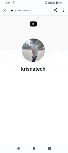 a screenshot of krisnatech 's youtube profile