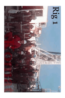 a group of people standing in front of a building with the word rig i on the bottom