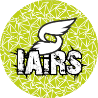 a green circle with a white wing and the word lairs on it